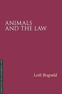 Front cover_Animals And The Law