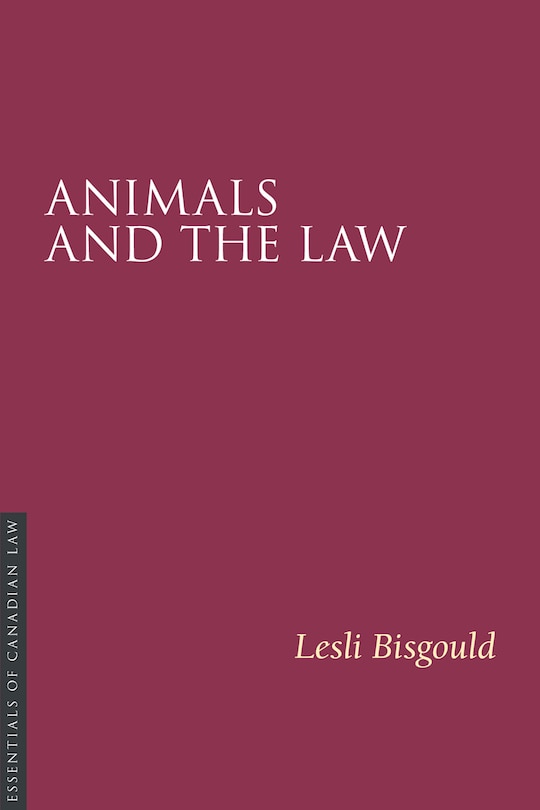 Front cover_Animals And The Law