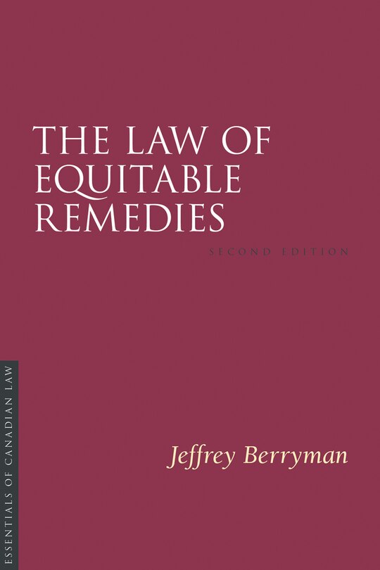 Front cover_The Law Of Equitable Remedies, 2/e