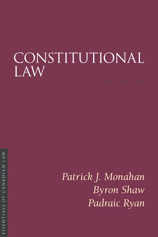 Front cover_Constitutional Law, 5/e