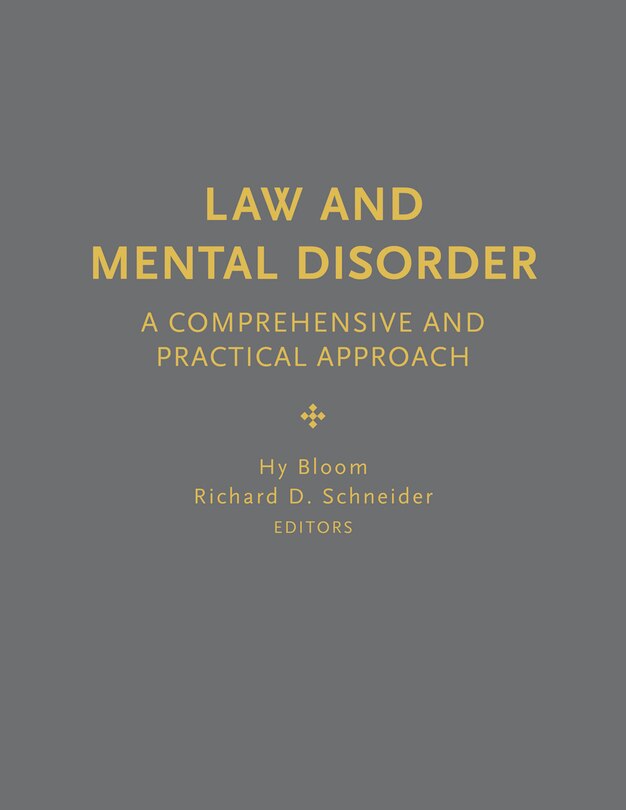Couverture_Law And Mental Disorder