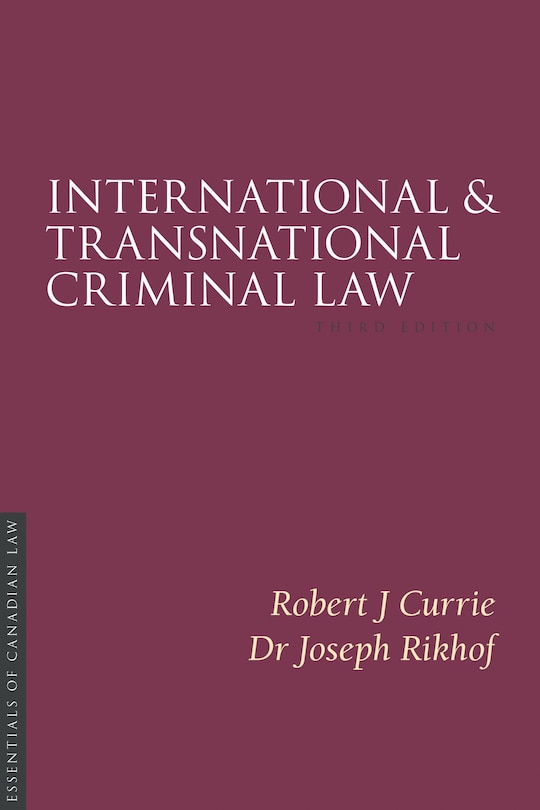 Couverture_International And Transnational Criminal Law 3/e