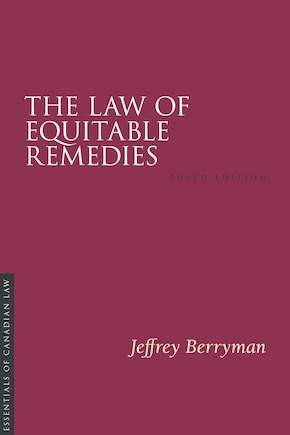 The Law of Equitable Remedies, 3/e