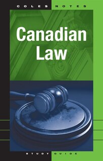 Front cover_Coles Notes Study Guides Cdn Law
