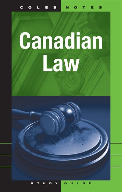 Front cover_Coles Notes Study Guides Cdn Law