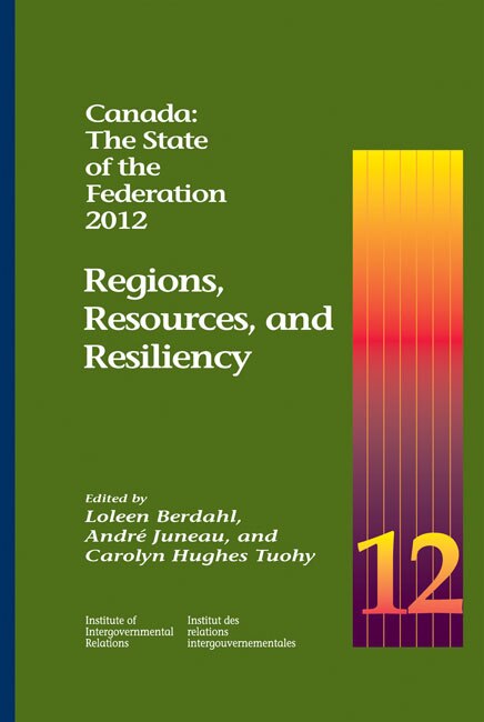 Couverture_Canada: The State of the Federation, 2012