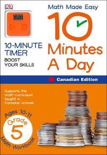 Front cover_Math Made Easy 10 Minutes A Day Grade 5
