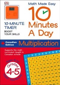 Front cover_Math Made Easy 10 Minutes A Day Multiplication Grade 4-5
