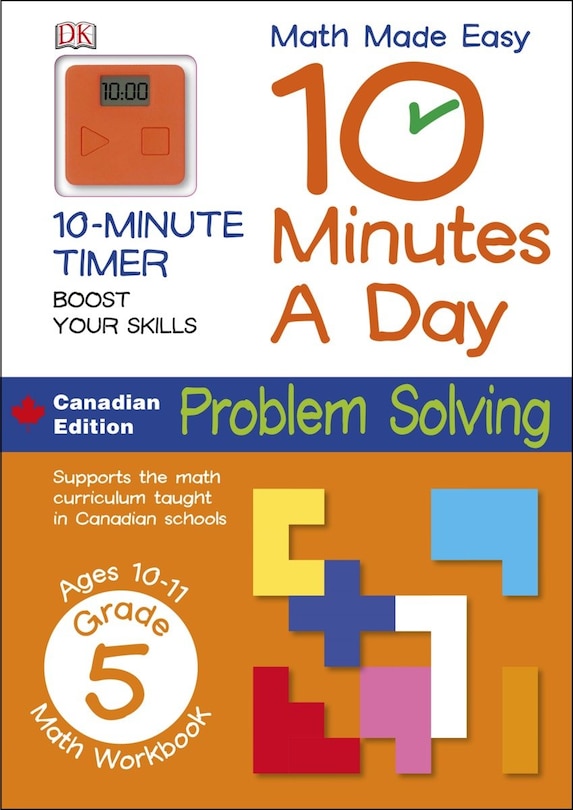 Front cover_Math Made Easy 10 Minutes A Day Problem Solving Grade 5