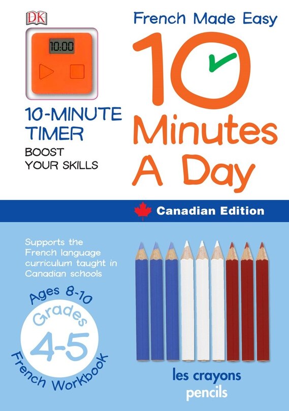 Front cover_French Made Easy 10 Minutes A Day Canadian Edition