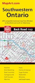 Southwestern Ontario Back Roads Folded Map