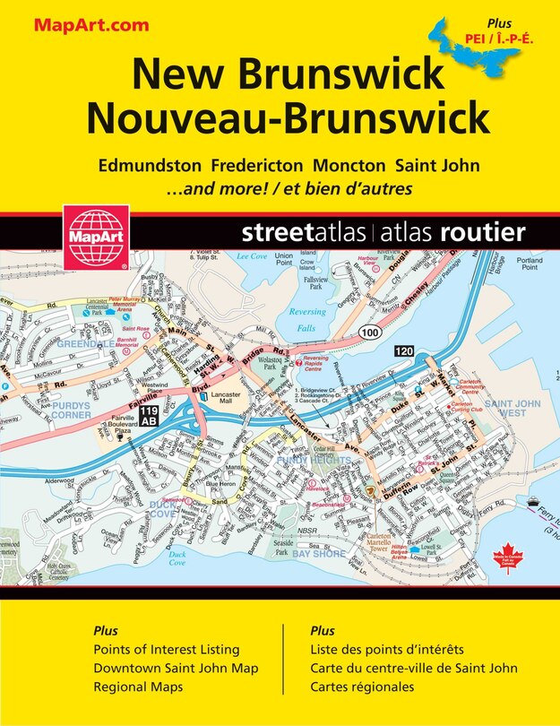 New Brunswick Prince Edward Island Street Atlas