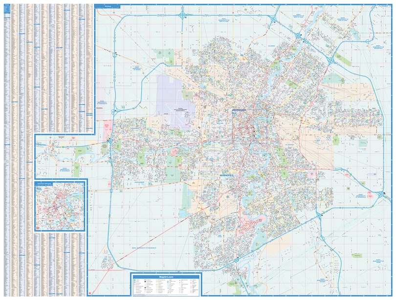 Front cover_Winnipeg Laminated Wall Map