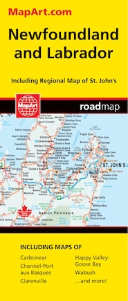 Newfoundland And Labrador Folded Map