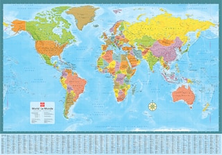 Front cover_World Laminated Wall Map with Index