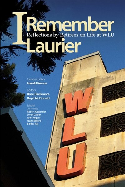 Front cover_I Remember Laurier