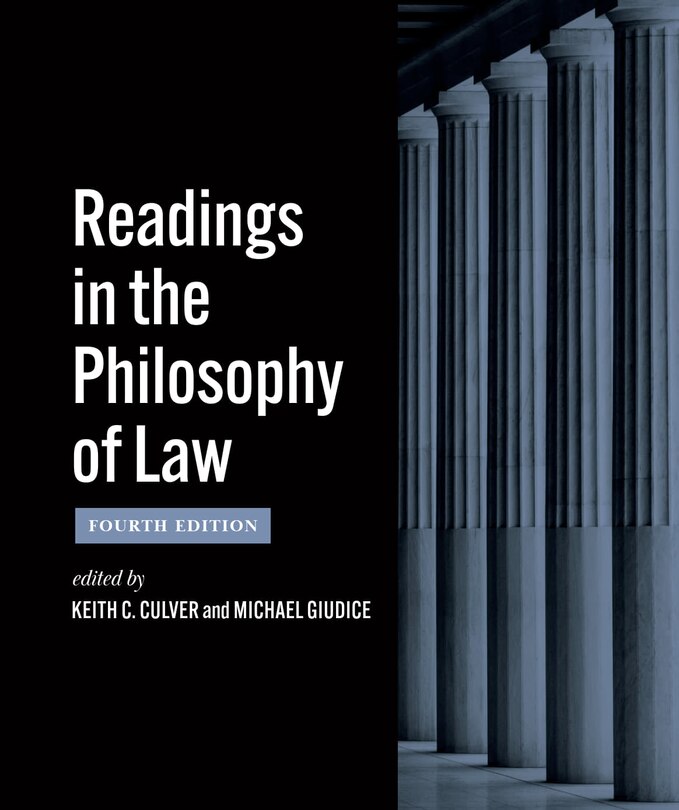 Couverture_Readings in the Philosophy of Law - Fourth Edition
