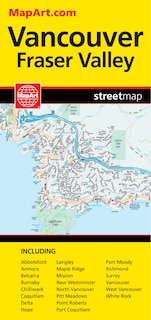 Vancouver Fraser Valley Large Folded Map