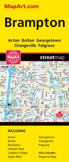 Brampton Folded Map: Acton Bolton Georgetown Orangeville Palgrave