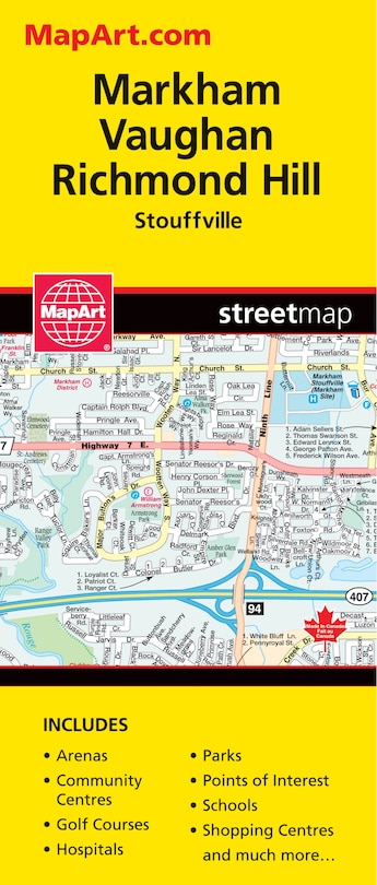 Front cover_Markham Vaughan Richmond Hill Folded Map