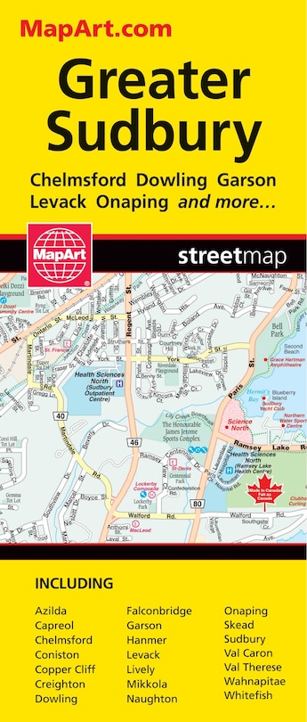 Front cover_Greater Sudbury Folded Map