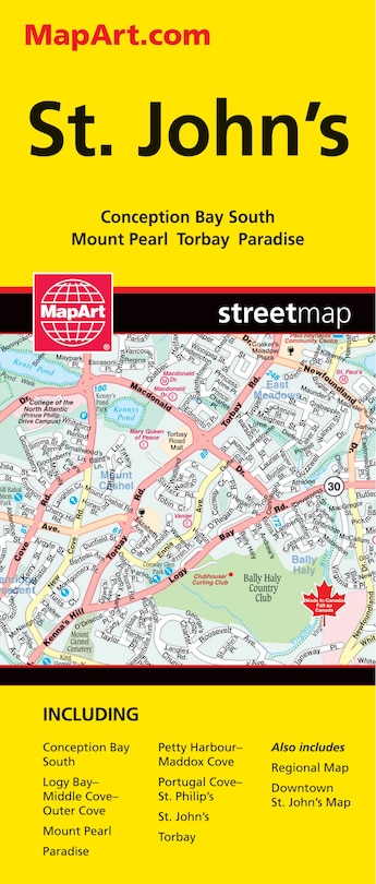 St. John's Folded Map