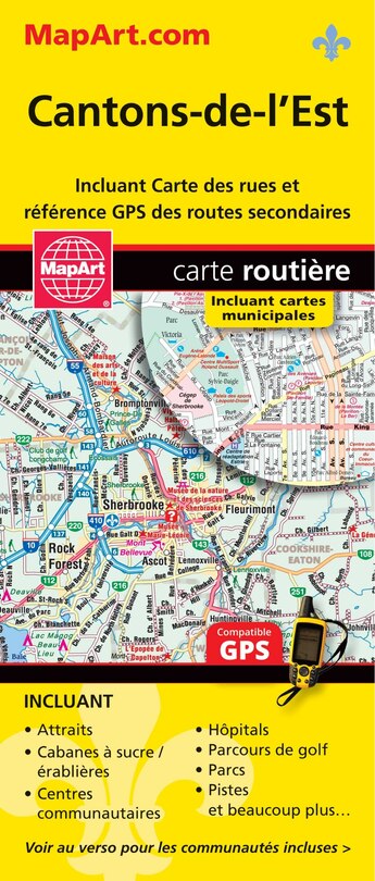 Couverture_Cantons-de-l'est Folded Map