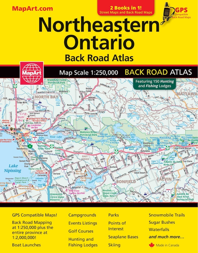 Front cover_Northeastern Ontario Back Road Atlas