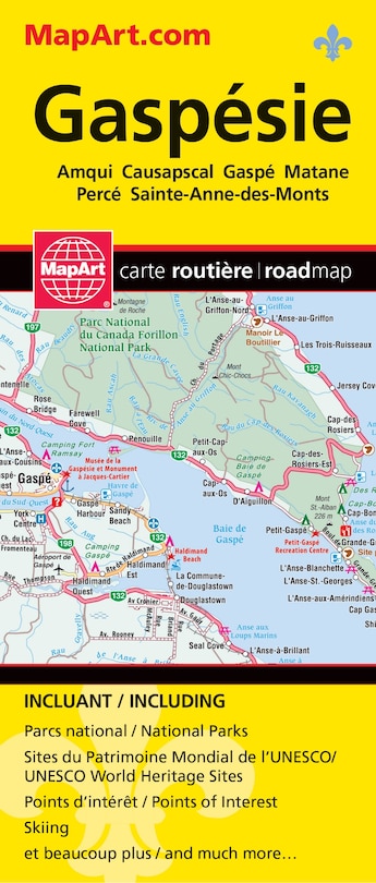 Couverture_Gaspésie Folded Map