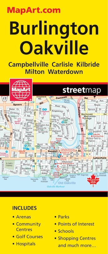 Front cover_Burlington Oakville Folded Map
