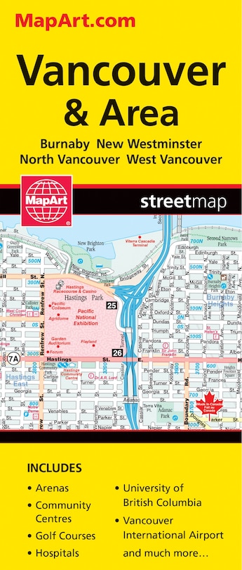 Vancouver & Area Folded Map