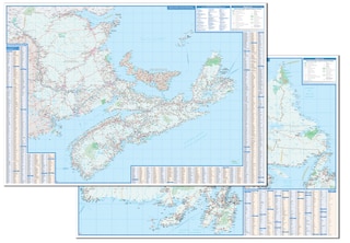 Front cover_Atlantic Canada Laminated Wall Map