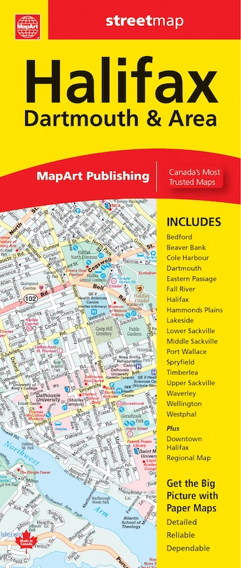 Front cover_Halifax Dartmouth & Area Folded Map