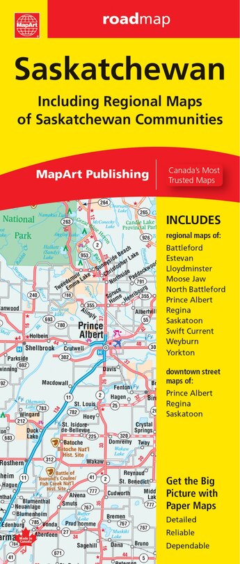 Front cover_Saskatchewan Folded Map