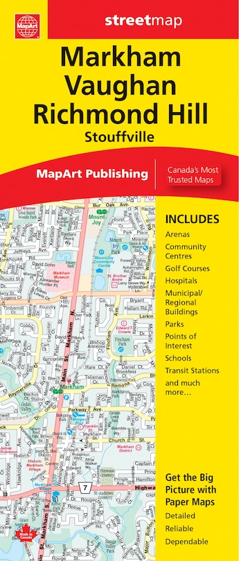Front cover_Markham Vaughan Richmond Hill Folded Map