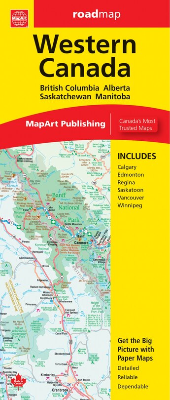 Front cover_Western Canada Folded Map