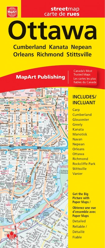 Front cover_Ottawa Folded Map