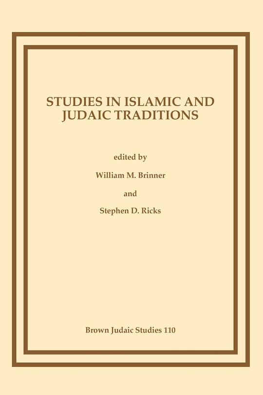 Front cover_Studies in Islamic and Judaic Traditions