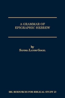 Couverture_A Grammar of Epigraphic Hebrew