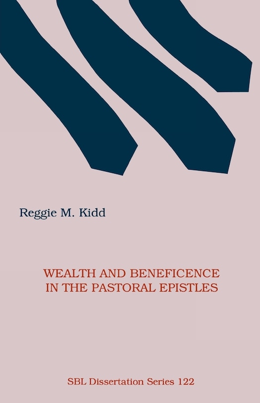 Front cover_Wealth and Beneficence in the Pastoral Epistles