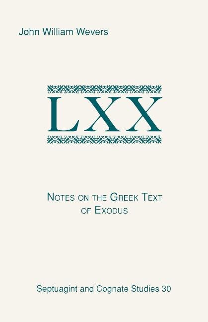Front cover_Notes On The Greek Text Of Exodus