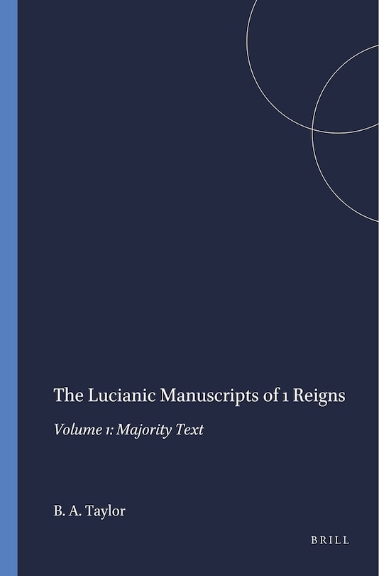 Front cover_The Lucianic Manuscripts of 1 Reigns