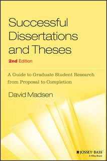 Couverture_Successful Dissertations and Theses