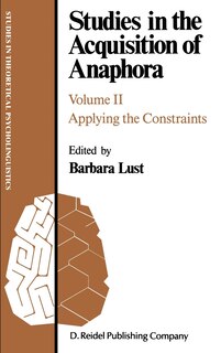 Front cover_Studies in the Acquisition of Anaphora