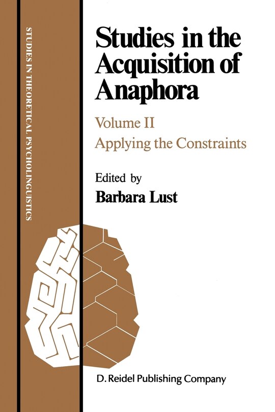 Front cover_Studies In The Acquisition Of Anaphora