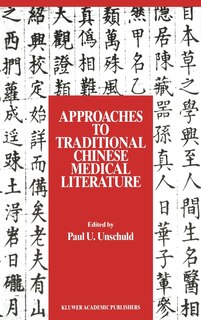 Couverture_Approaches to Traditional Chinese Medical Literature
