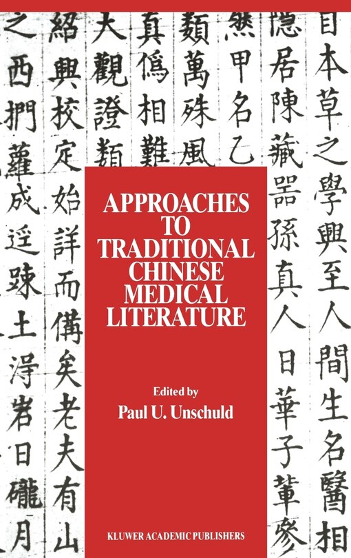 Couverture_Approaches to Traditional Chinese Medical Literature