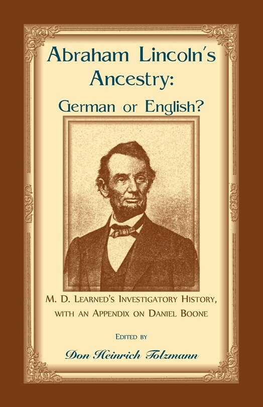 Front cover_Abraham Lincoln's Ancestry
