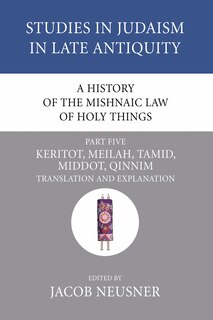 Front cover_A History of the Mishnaic Law of Holy Things, Part 5