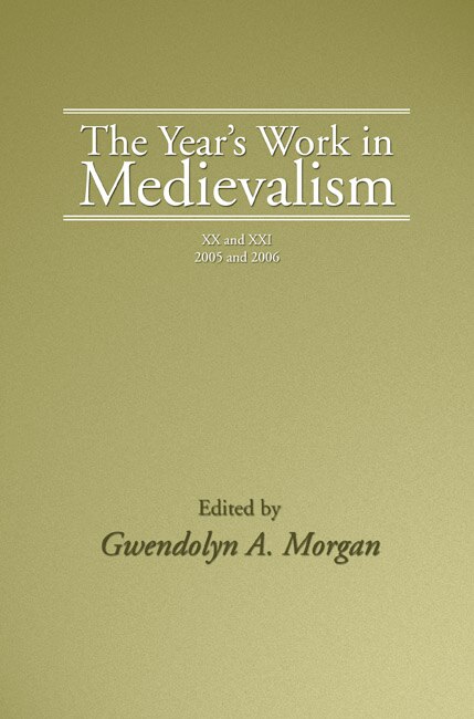 Front cover_The Year's Work in Medievalism, 2005 and 2006